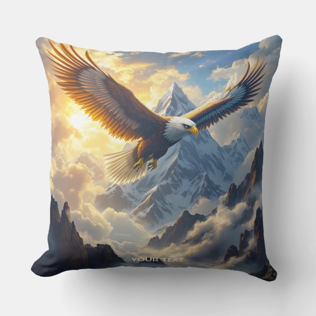 Coussin Imaginaire Joli Sunset Eagle Mountains (Recto)