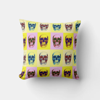 Coussin Imaginaire métallique lourd crâne Quatre couleurs
