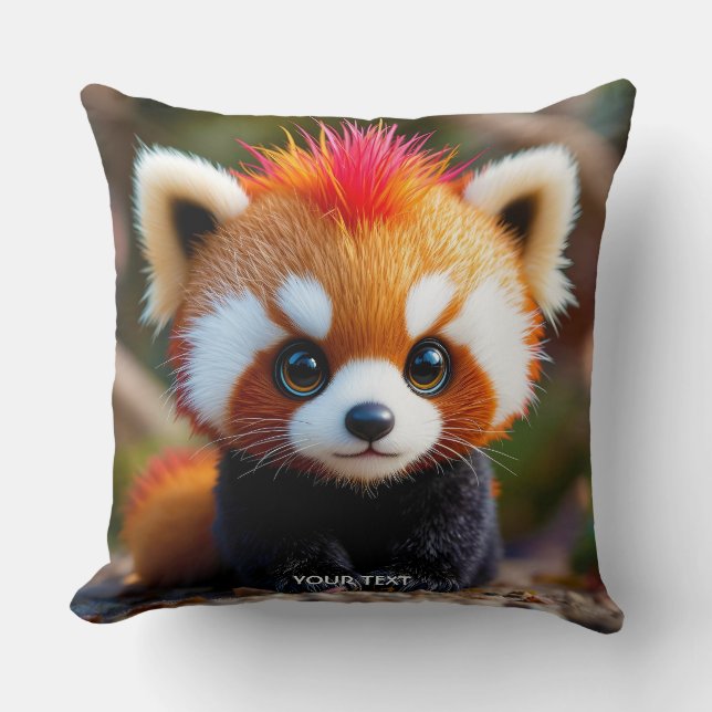 Coussin Imaginaire mignon Panda Red Hai (Recto)