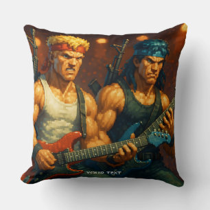 Coussin Imaginaire mignon Pixelizé Rock Band
