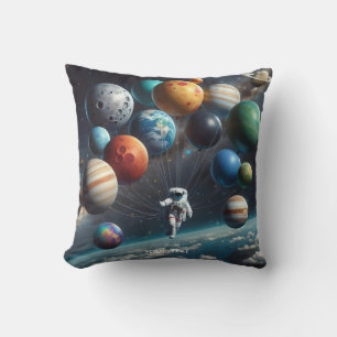 Coussin Imaginaire Planètes mignonnes Astronaute spatial