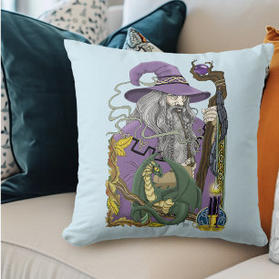 Coussin Imaginaire Purple Dragon Wizard