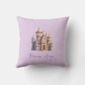 Coussin Imaginaire Whimsical Pastel Unicorns et Châteaux (Verso)