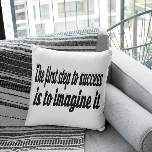 Coussin Imaginez un devis motivatif de réussite