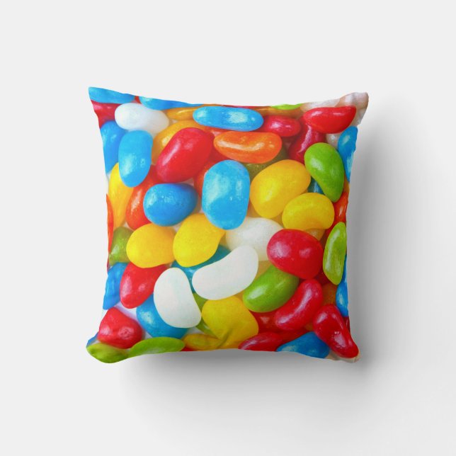 Coussin Immense Pile de Candy Jelly Beans (Recto)