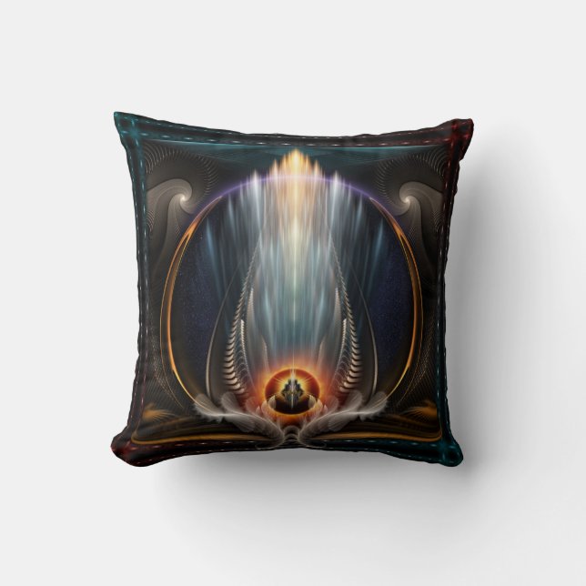 Coussin Impériale Vue Fractale Art Décoratif Jeu d'oreille (Recto)