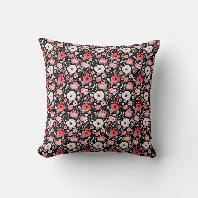 Coussin Impossible de contrôler les fleurs sauvages (Recto)