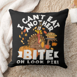Coussin Impossible de manger une autre bouchée Oh regardez