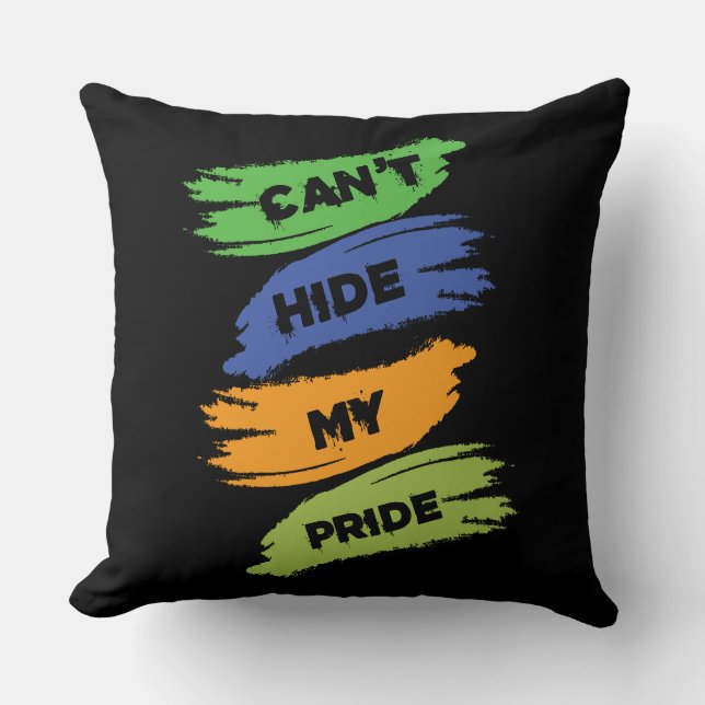 Coussin Impossible de masquer ma fierté | LGBTQ | GAY PRID (Recto)