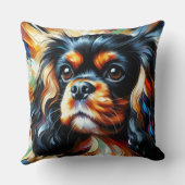 Coussin Impression acrylique de Cavalier King Charles Span (Verso)
