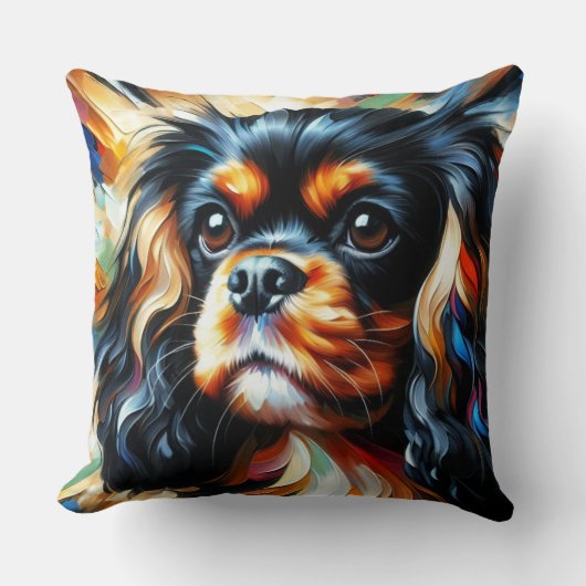 Coussin Impression acrylique de chien Cavalier King Charle (Recto)