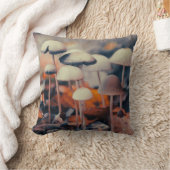 Coussin Impression acrylique de macro champignons (Couverture)