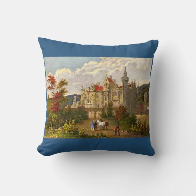 Coussin impression antique de la maison Abbotsford (Recto)