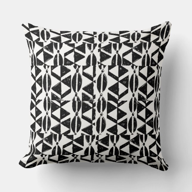 Coussin Impression bloc noir et blanc (Recto)