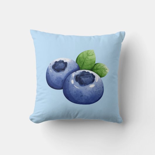 Coussin Impression Blueberry (Recto)