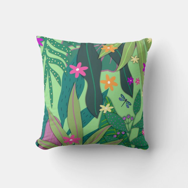 Coussin Impression botanique #12 (Recto)