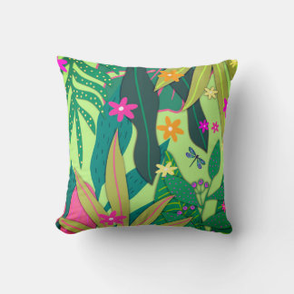 Coussin Impression botanique #12 Sangria