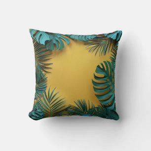Coussin Impression botanique Jungle Palm Leaf