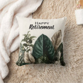 Coussin Impression botanique moderne de Feuilles tropicaux (Couverture)