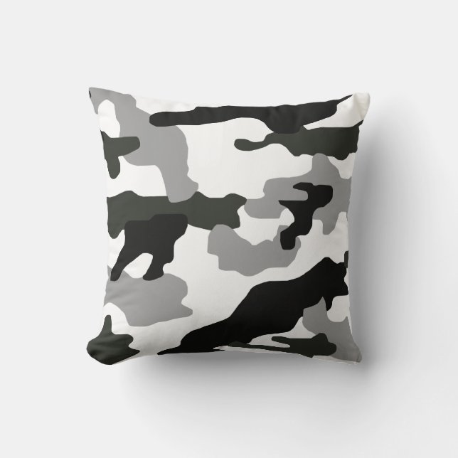 Coussin Impression camouflage gris urbain no 15   (Recto)