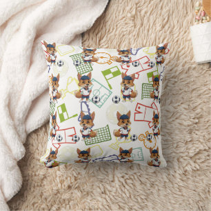 Coussin Impression Cayote de football