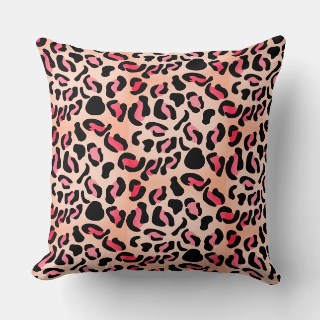 Coussin Impression d'animal de motif léopard moderne (Recto)