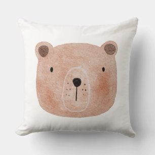 Coussin Impression d'animal de nurserie d'ours de bébé mig
