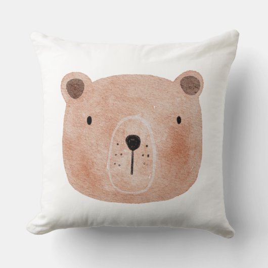Coussin Impression d'animal de nurserie d'ours de bébé mig (Recto)