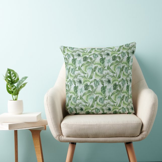 Coussin Impression d'animaux tropicaux et série de verdure (Chaise)