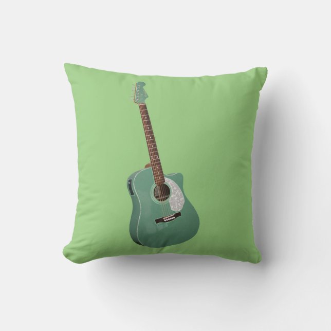 Coussin Impression d'art guitare (Recto)