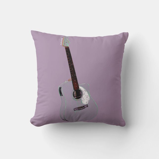 Coussin Impression d'art guitare (Recto)