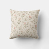Coussin Impression d'art initiale vintage personnalisée po (Verso)