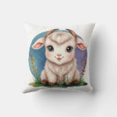 Coussin Impression de bébé chou kawaii objectif (Verso)