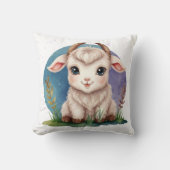 Coussin Impression de bébé chou kawaii objectif (Recto)