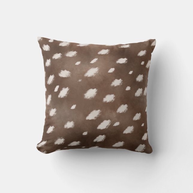 Coussin Impression de cerf mignon animal forêt tacheté (Recto)