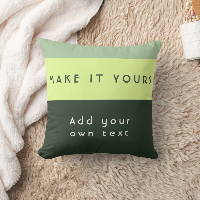 Coussin Impression de citation personnalisée moderne (Couverture)