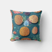 Coussin Impression de corail d'oursin (Recto)