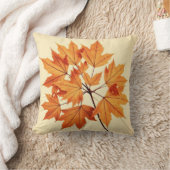 Coussin Impression de feuille d'érable d'automne : Feuilla (Couverture)