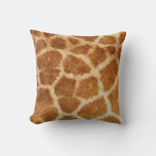 Coussin Impression de fourrure de girafe