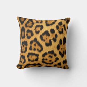 Coussin Impression de fourrure Jaguar
