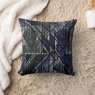 Coussin Impression de grunage géométrique