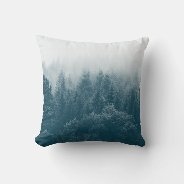 Coussin Impression de la forêt arbres nature (Recto)