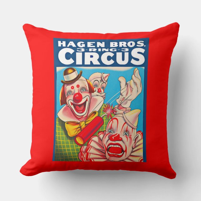 Coussin Impression de l'affiche Hagen Brothers Circus dans (Recto)