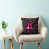 Coussin Impression de plaisir de gymnastique monogrammée (Chaise)