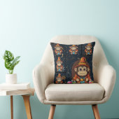Coussin Impression de singe de l'assistant Whimsical Kawai (Chaise)