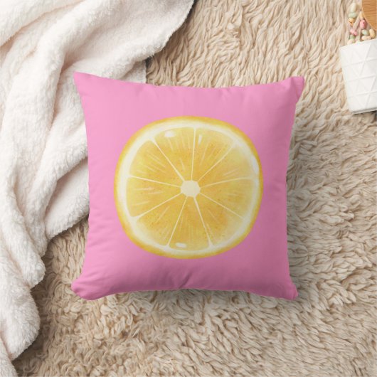 Coussin Impression de tranche de citron (Couverture)