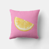 Coussin Impression de tranche de citron (Verso)