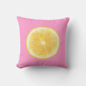 Coussin Impression de tranche de citron (Recto)