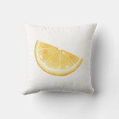 Coussin Impression de tranche de citron (Verso)
