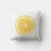 Coussin Impression de tranche de citron (Recto)